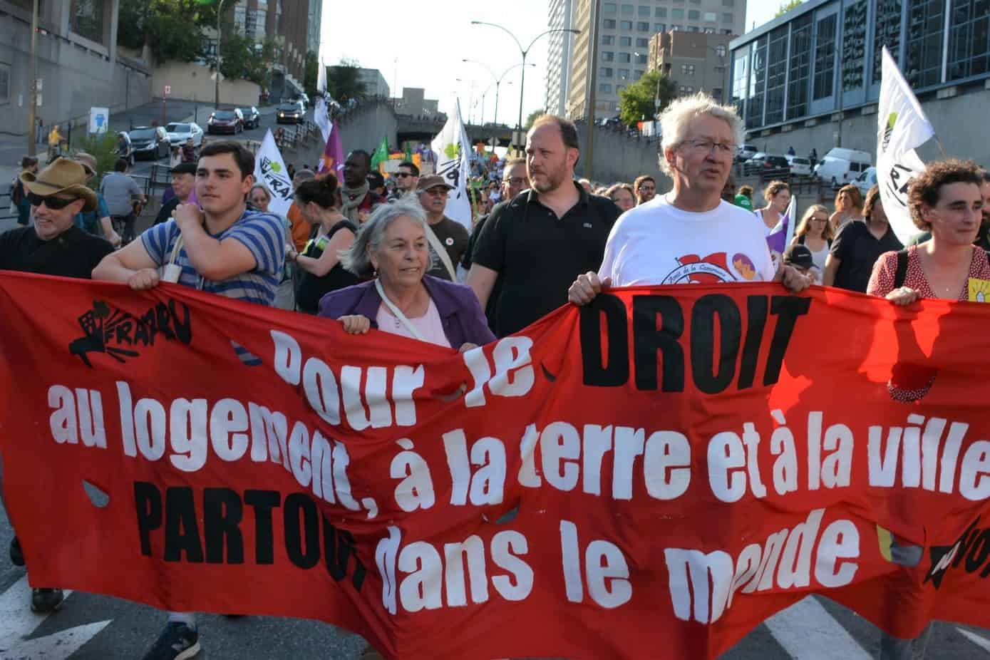 2016 08 09 Francois Saillant Marche Forum social mondial MTL